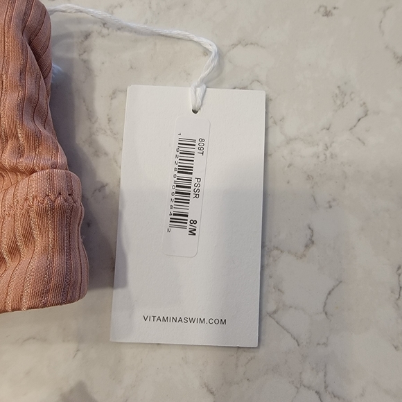 BNWT Vitamin A Pink Sienna Pink Sands Shimmer Bikini set - Picture 11 of 12